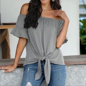SHEIN over the shoulder top